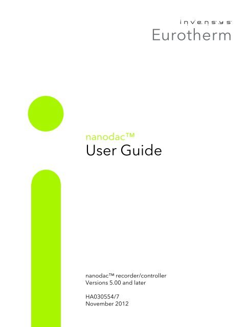 User Guide - Eurotherm Ltda