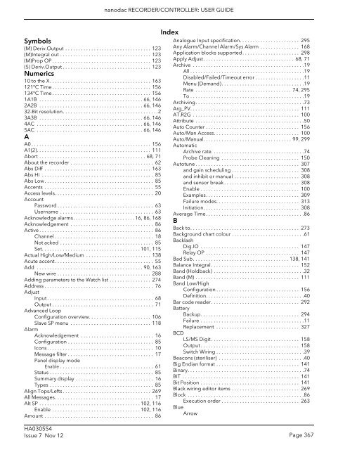 User Guide - Eurotherm Ltda