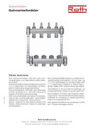 Gulvvarmefordeler - Roth Nordic AS