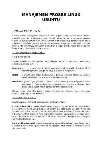 MANAJEMEN PROSES LINUX UBUNTU