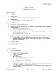 SECTION 095100 ACOUSTICAL CEILINGS - Christenson Corporation