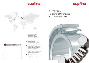 SUPERFINISH Finishing of Cylindrical and Conical Rollers