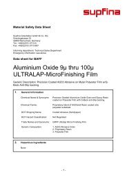 Aluminium Oxide 9µ thru 100µ ULTRALAP-MicroFinishing Film