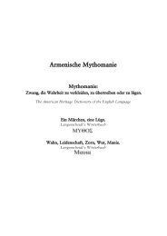 Armenische Mythomanie