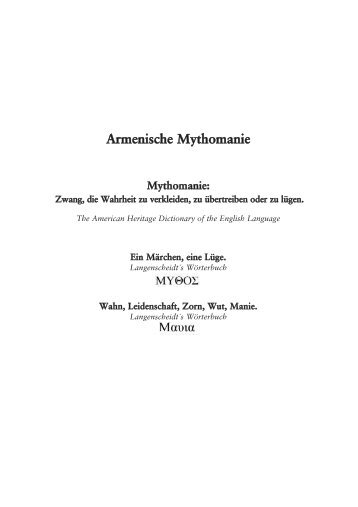 Armenische Mythomanie