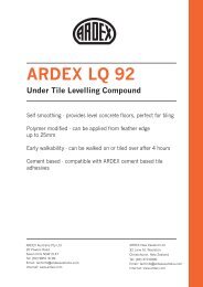 ARDEX LQ 92 Under Tile Levelling Compound - Vespol.com