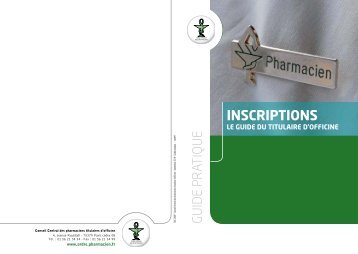 le guide du pharmacien titulaire d'officine - Ordre National des ...