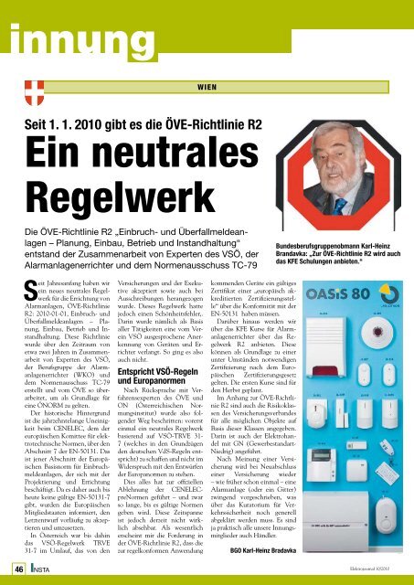 Download: Elektrojournal 10-2010 - Innung (PDF ... - Elektrojournal.at