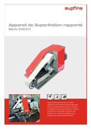 Appareil de Superfinition rapporté Série 210/211