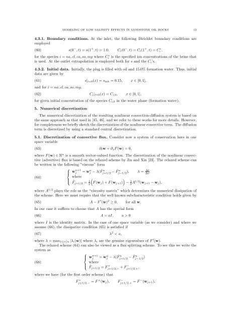 MODELING OF LOW SALINITY EFFECTS IN SANDSTONE OIL ...