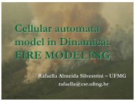 Cellular automata model in Dinamica: FIRE MODELING - UFMG