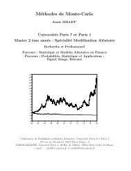 MÃ©thodes de Monte-Carlo - Laboratoire de ProbabilitÃ©s et ModÃ¨les ...