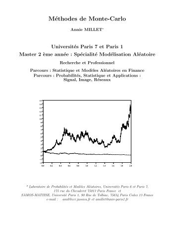 MÃ©thodes de Monte-Carlo - Laboratoire de ProbabilitÃ©s et ModÃ¨les ...