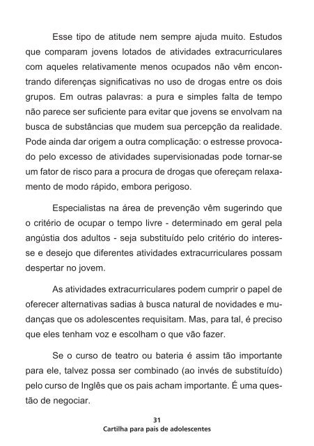 Drogas: Cartilha para pais de adolescentes - Observatório Brasileiro ...