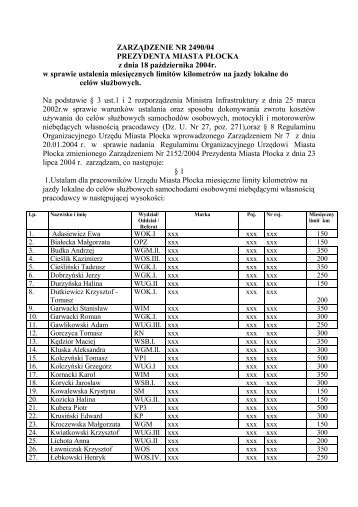 ZARZÃ„Â„DZENIE NR