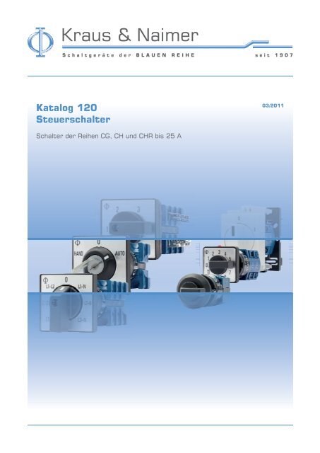 Katalog 120 Steuerschalter - Kraus & Naimer