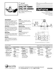 LFHL-V9-70MH LFHL-V9-100MH - Prescolite