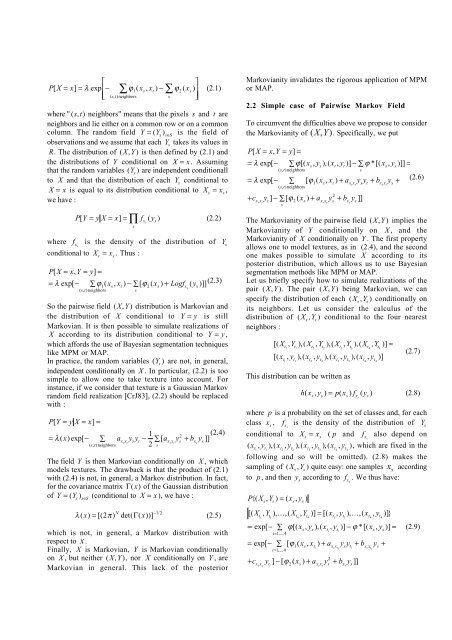 Pairwise Markov Random Fields and its Application in Textured ...