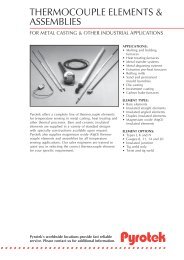 Thermocouple Elements and Assemblies - Pyrotek