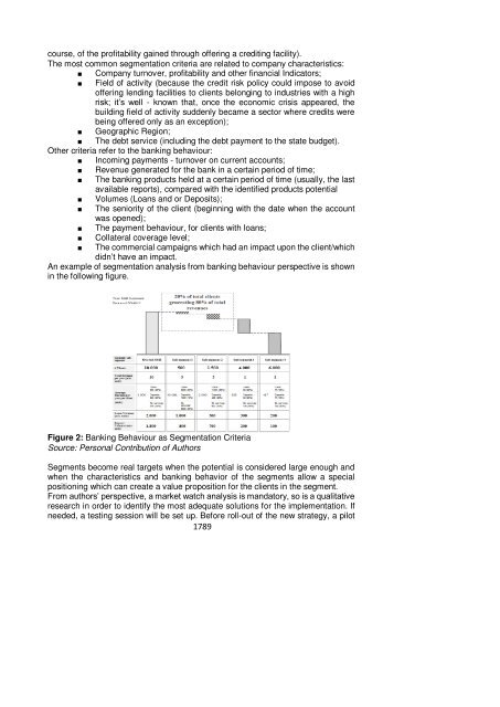 SEGMENTATION OF SME PORTFOLIO IN BANKING SYSTEM ...