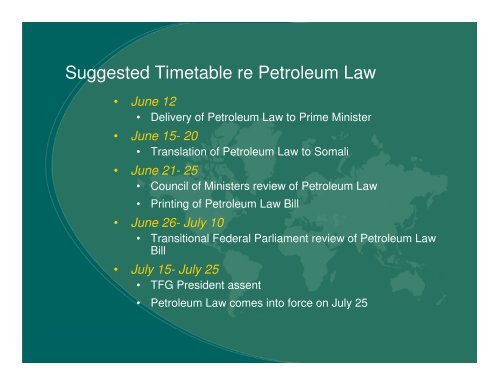 Somalia Petroleum Law - SomaliTalk.com