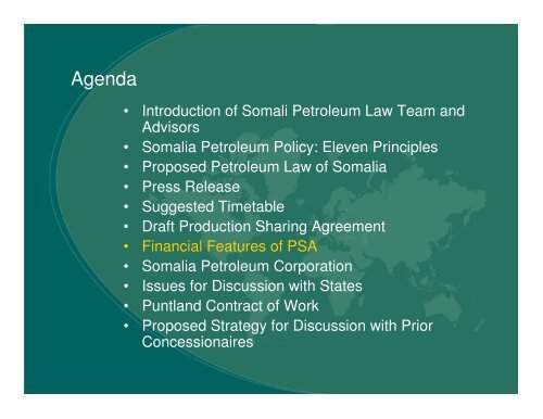 Somalia Petroleum Law - SomaliTalk.com