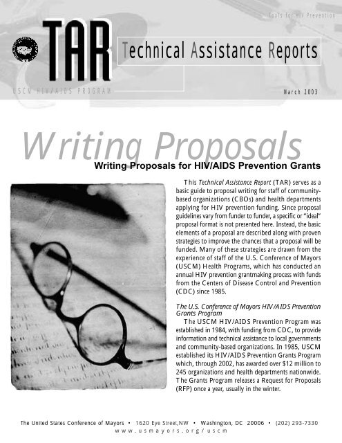 Writing Proposals for HIV/AIDS Prevention Grants - U.S. Conference ...