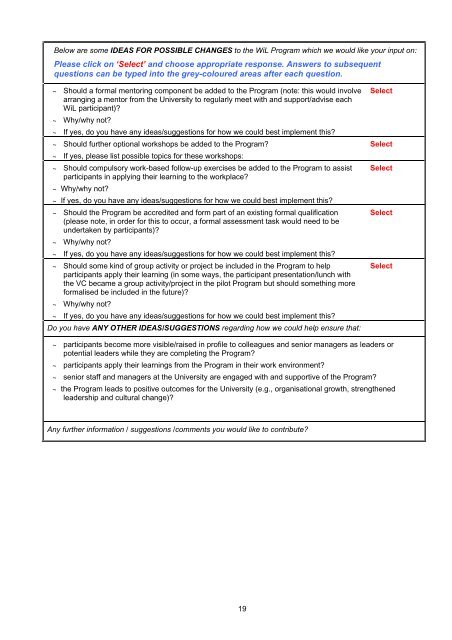 UB's Women in Leadership Pilot Program, 2007/2008 Evaluation ...