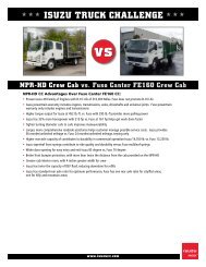 NPR-HD Crew Cab vs. Fuso Canter FE160 - Isuzu Truck Challenge