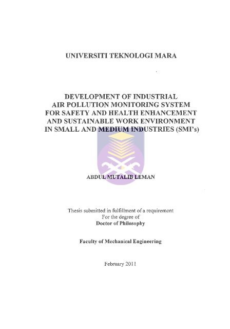 thesis submission uitm