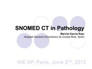 SNOMED CT in Pathology - IHE Wiki