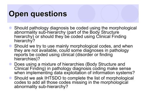SNOMED CT in Pathology - IHE Wiki
