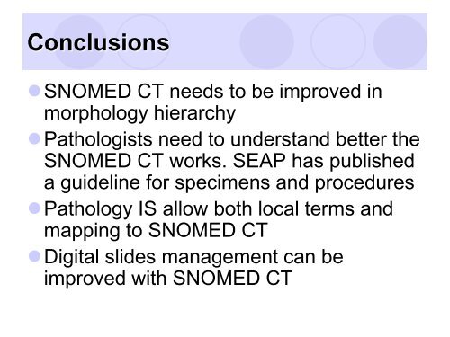 SNOMED CT in Pathology - IHE Wiki