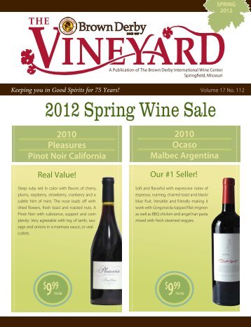2012 Spring Vineyard - Brown Derby International Wine Center