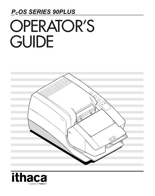 Series 90 Operator's Guide - TransAct