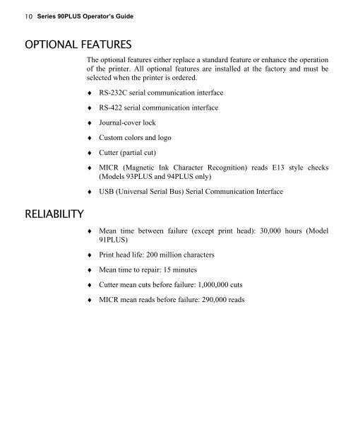 Series 90 Operator's Guide - TransAct