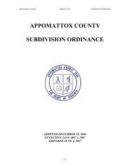 appomattox county subdivision ordinance - eCode360