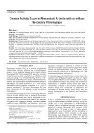 Disease Activity Score in Rheumatoid Arthritis with or without ...