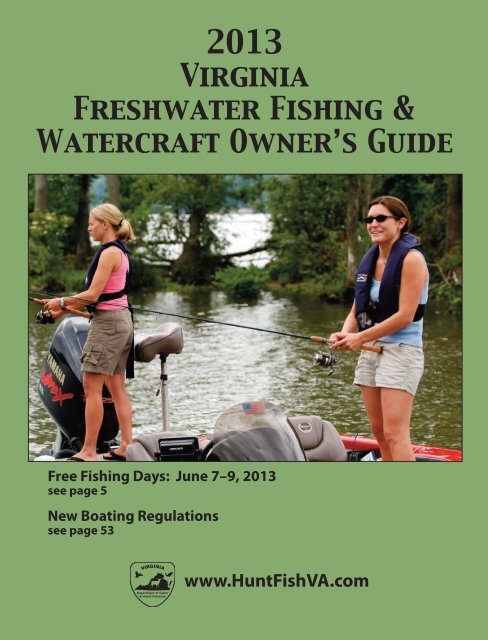 2013 Virginia Freshwater Fishing & Watercraft Owner's Guide