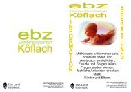 Folder des EBZ - BH Voitsberg - Steiermark