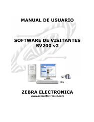 MANUAL SOFTWARE SV200 v2.pdf - Zebra Electronica