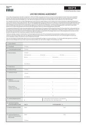 BPI MU 2011 Session Agreements - Musicians' Union