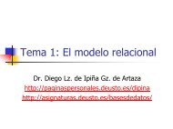 Tema 1: El modelo relacional