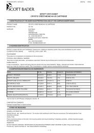 SAFETY DATA SHEET CRYSTIC CRESTABOND M1-05 CARTRIDGE