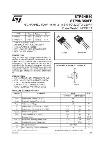 N-CHANNEL ENHANCEMENT MODE POWERMESH MOSFET