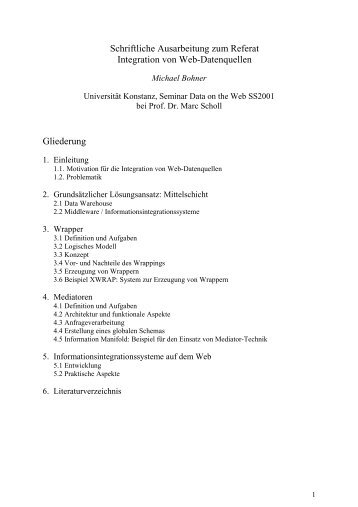 Schriftliche Ausarbeitung zum Referat - Universität Konstanz