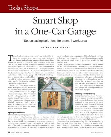 Smart Shop in a One-Car Garage - Startwoodworking.com