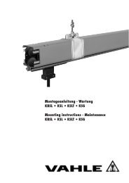 Montageanleitung KBSL â¢ KSL â¢ KSLT â¢ KSG - VAHLE, Inc