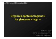 Le glaucome aigu - Association pour la Formation en Ophtalmologie ...