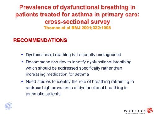 Breathing Exercises for Asthma : Evidence and Practice